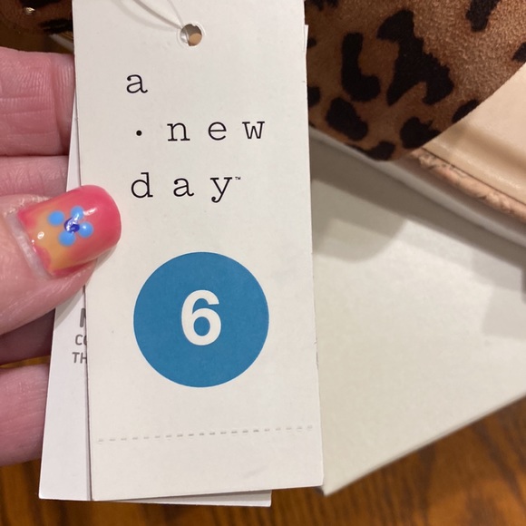 A new day - Brown animal print, two strap, flat sandal with memory foam footbed - Picture 4 of 10